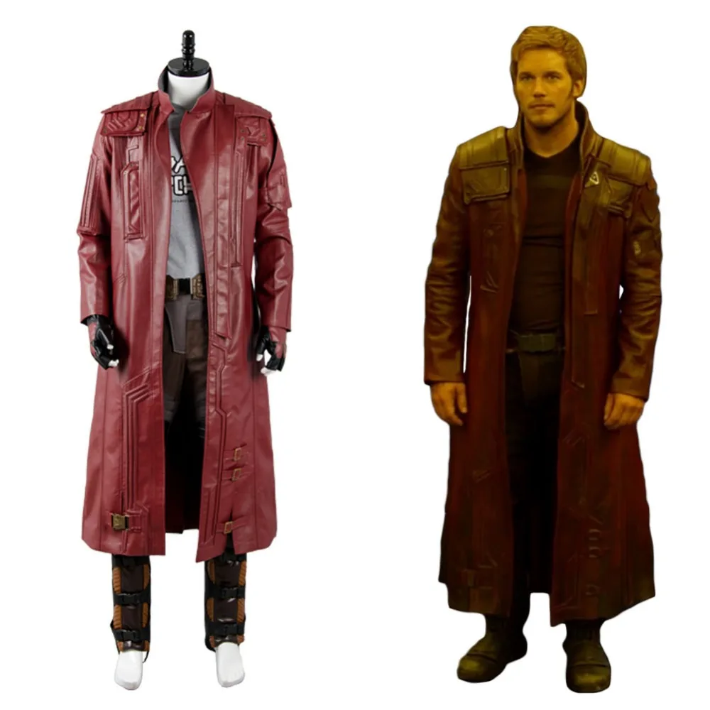 

Guardians of the Galaxy 2 Chris Pratt Starlord Coat Only Cosplay Costume Halloween Carnival Full Set