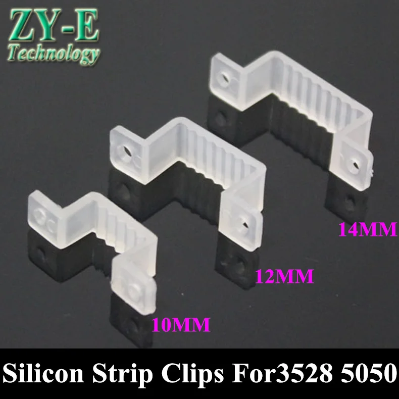 100pcs LED strip connector led clips for 3528 505010mm 12mm 14mm