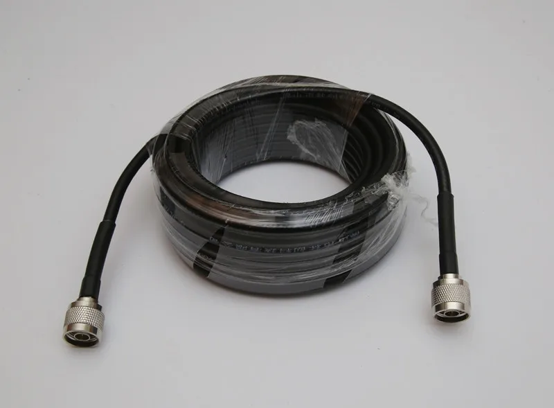 Черный коаксиальный кабель RG6 5 метров штекер N Coax с низкой потерей для