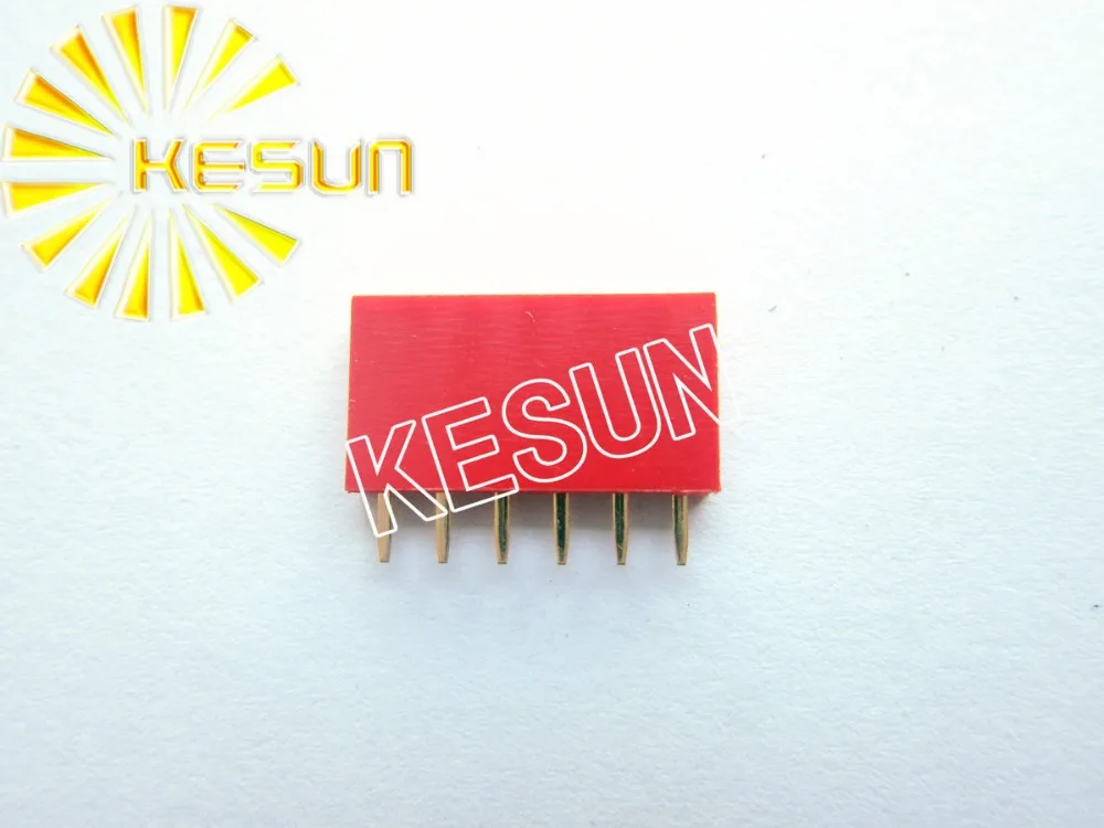 

2.54MM 1X6 6Pin Red Female Pin Header Strip x 500PCS