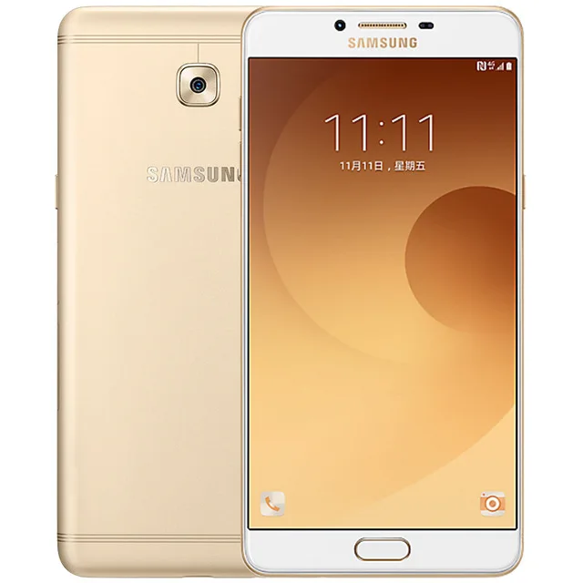 samsung Galaxy C9 Pro, разблокированный, 6,0 дюймов, 6 ГБ ram, 64 ГБ ram, LTE, 4G, 16,0 Мп камера, четыре ядра, 4000 мАч, Android 6,0, смартфон - Цвет: Золотой