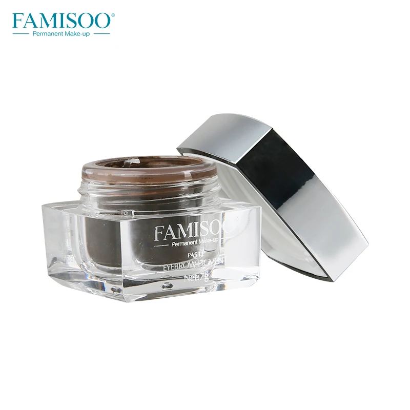

FAMISOO 18PCS Semi Permanent Makeup Paste Cream Eyebrow Pigment for 3D Tattoo Manual Embroidery 9 Colors