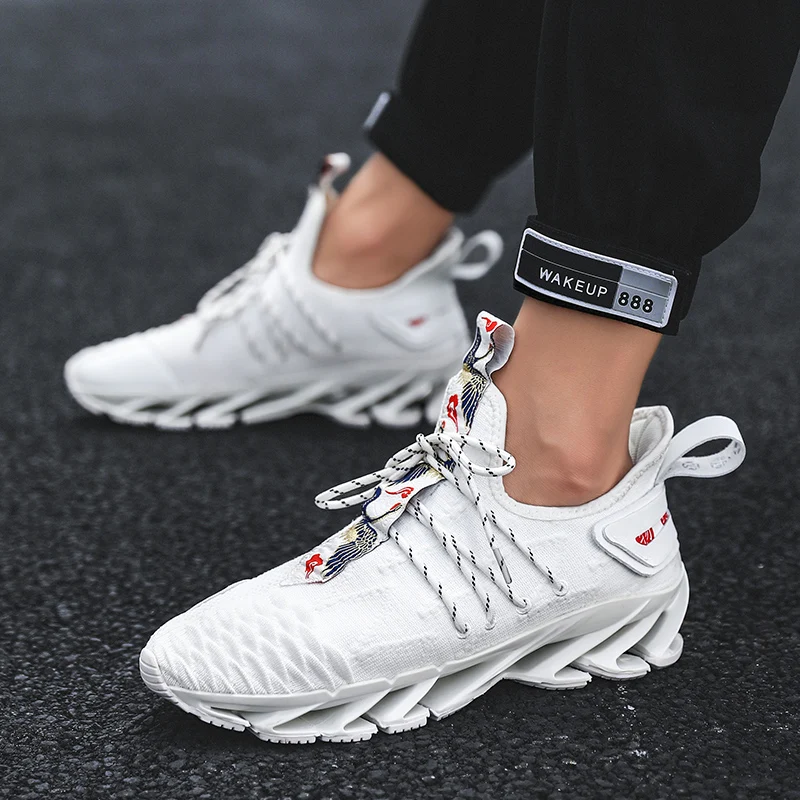 Мужские кроссовки из дышащей сетки Tenis Masculino Серые для фитнеса спортивная обувь