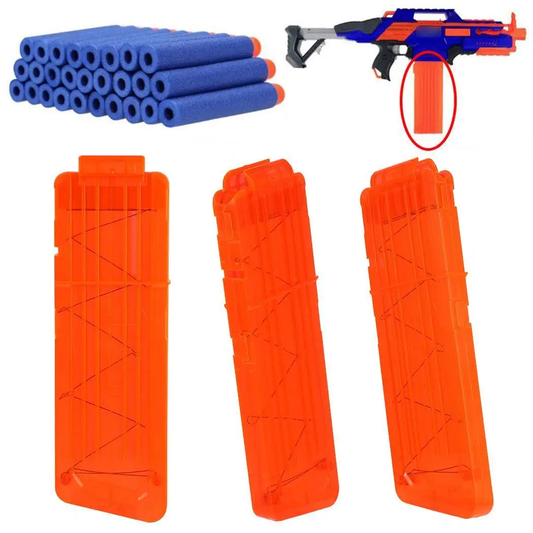 Быстрая Перезагрузка 15 Дартс пуля снаряд серии N strike Blaster клип журнал шт 3 + для Nerf