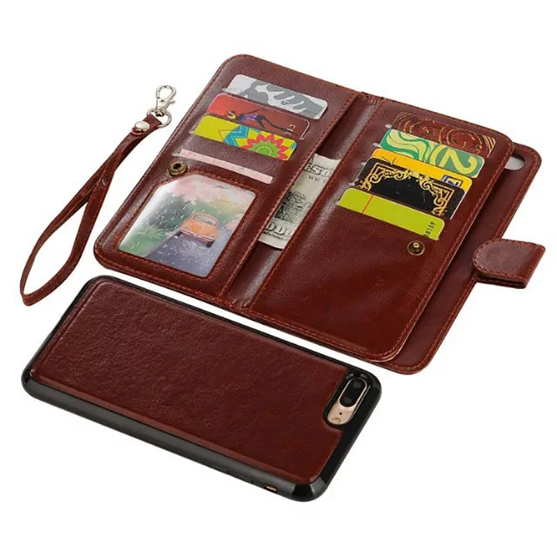 HAISSKY Case For iPhone X Xs 7 8 Plus 6 6S 5 5s SE Leather Luxury Wallet Flip Cover Magnetic Phone Case For iPhone XS Max XR