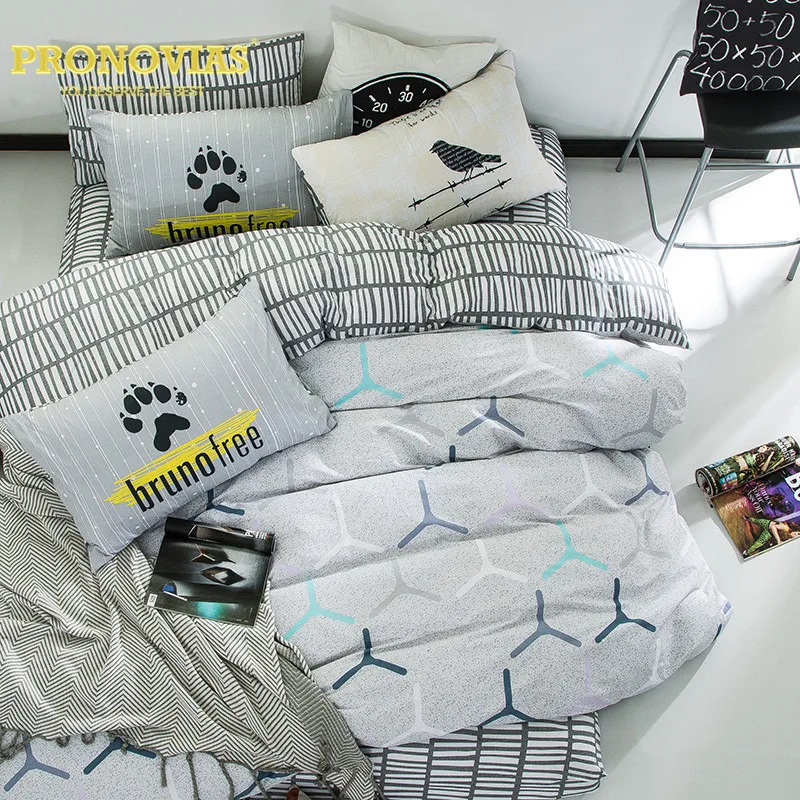 

Night Tender 100% cotton modern flakes bedding set king queen single size 3/4pcs duvet cover flat sheet pillow case set