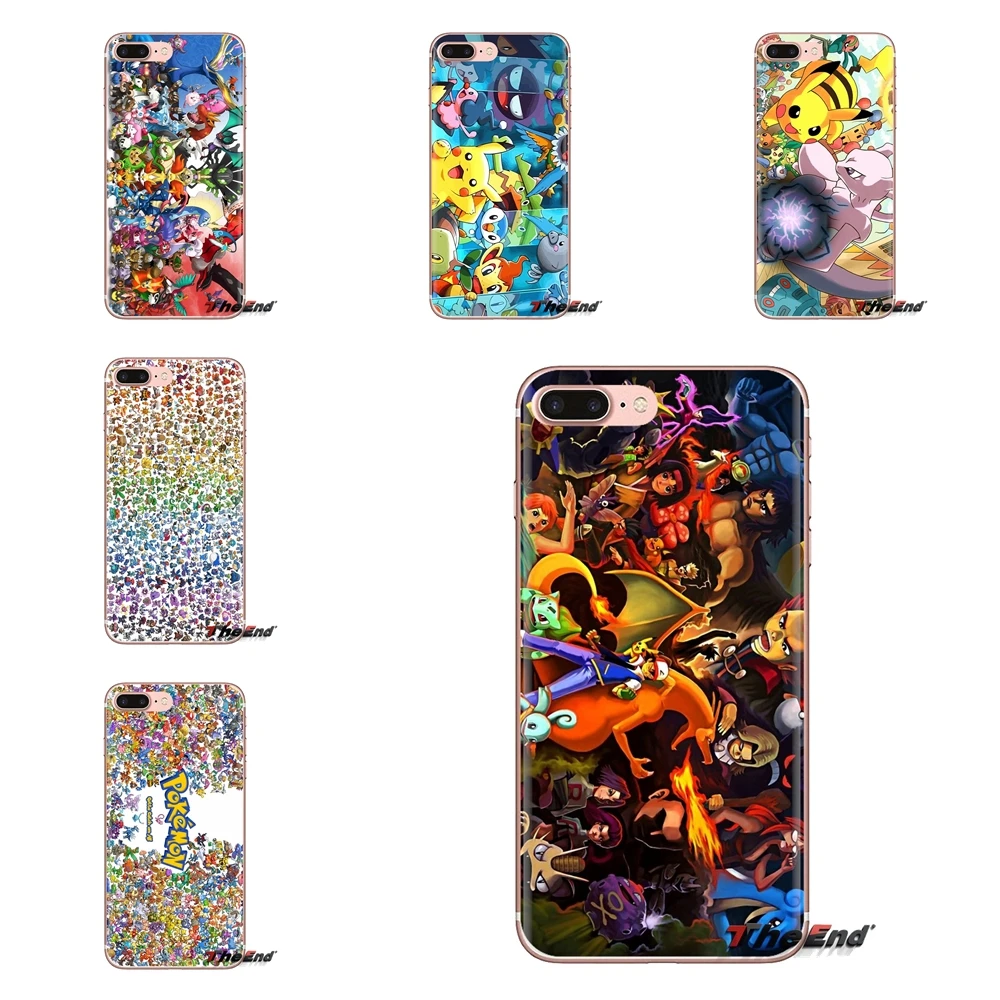 Для Huawei Mate Honor 4C 5C 5X 6X 7 7A 7C 8 9 10 8C 8X 20 Lite Pro силиконовый чехол для телефона Pokemon All Character