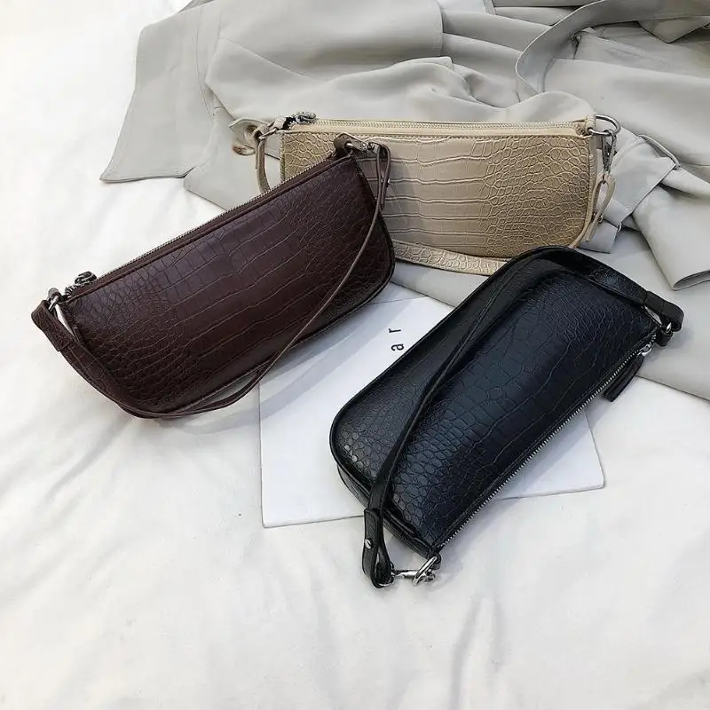 Retro Alligator Pattern PU Leather Casual Solid Women Handbags 15 Retro Alligator Pattern PU Leather Casual Solid Women Handbags 8