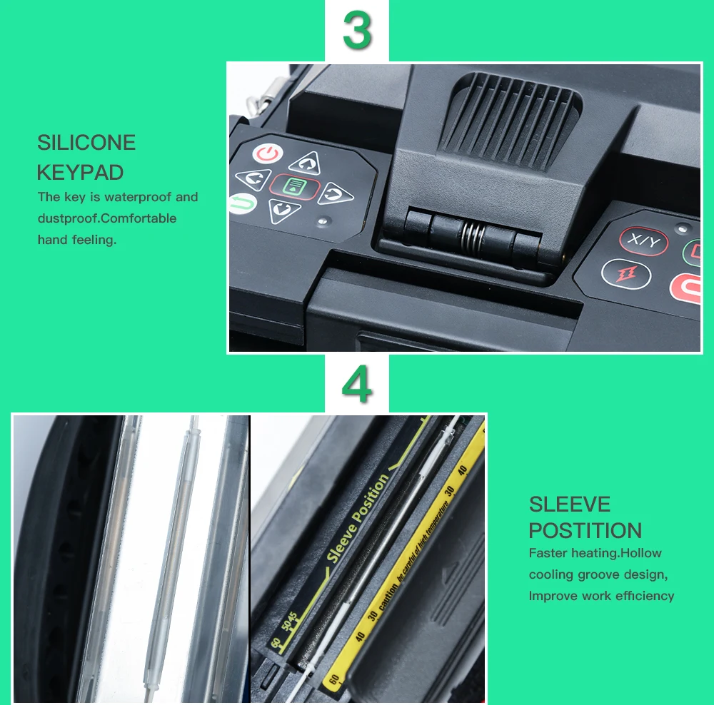 Komshine GX37 слияние оптических волокон Splicer 0.02dB как Fujikura Splicer с 10 языками для Spainish, португальский