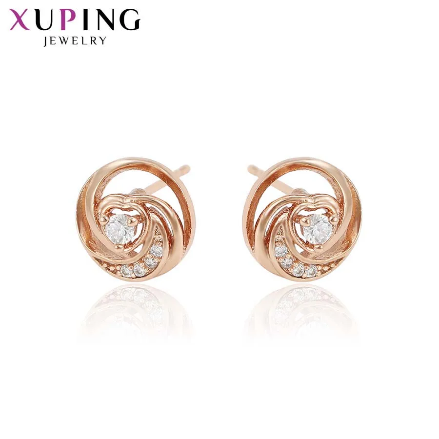 Xuping простые элегантные Качественные серьги-гвоздики для женщин рождественские подарки на день благодарения ювелирные изделия S111, 1-96504