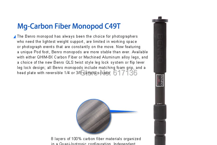BENRO C49T Monopod 01