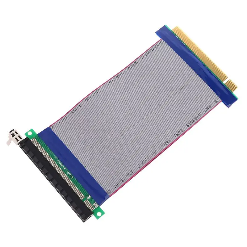 PCI-E 16X для 16X Riser удлинитель карты адаптер PCIe 16X PCI Express Гибкий кабель Z09 Прямая поставка