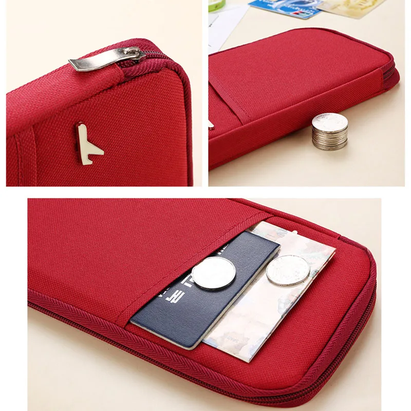 Passport Cover Travel Credit ID Card Holder Cover Money Wallet Document Organizer Men Women Multifunction Passport Bag PC0050 (11)