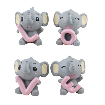 

Japanese Cartoon LOVE Elephant Animal Ornaments Resin Crafts Birthday Gifts Kid'S Room Decor Home Decoration Accessories Modern
