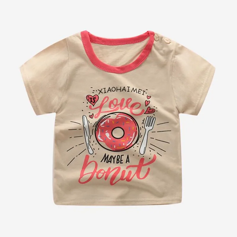 Топы для мальчиков и девочек от 18 месяцев до 8 лет, футболка Топы с короткими рукавами, детская одежда хлопковая рубашка для девочек с изображением игрушек детская одежда футболки Fornite