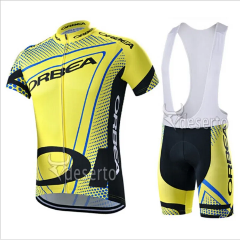 

100% polyester!Quick dry breathable fluorescent green Orbea bike jersey/Ropa Ciclismo bike bicycle dress clothes