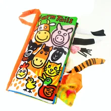 Bebé Libro de Tela Cola Móvil Toddlers infantil juguetes de Peluche Suave Juguete de Cama Temprano desarrollo Educativo juguetes para bebes jouet