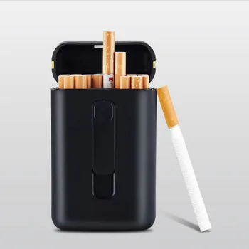 

USB Lighter cigarette case for 20 cigarettes pack