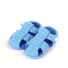 1 пара; модная милая мягкая обувь для маленьких мальчиков и девочек; цвета ручной вязки; обувь для малышей с вырезами; детская обувь для кроватки; 11 см
