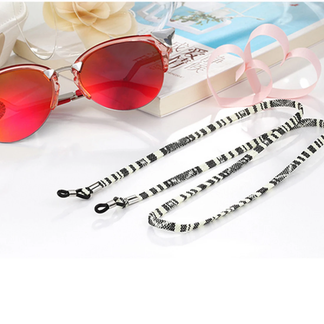 Fashion Eyeglass sunglasses cotton neck string cord retainer strap