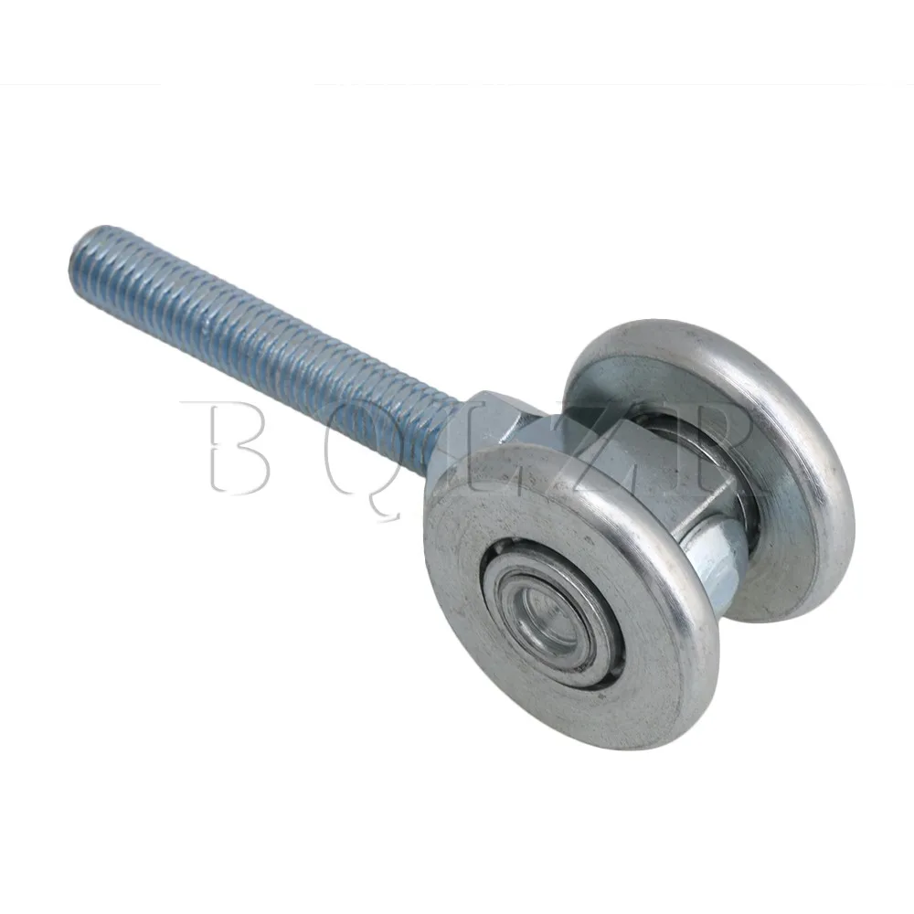 Buy BQLZR Silver Steel Rail Hanging Trolley Wheel