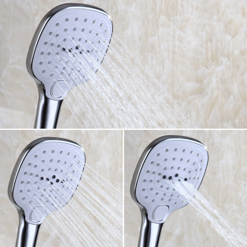 C& C ручной душ ручной душевая головка вентиль аксессуары для ванной комнаты продукты хромированные готовые круглые ручные насадки для душа