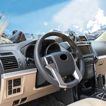 

Interior ABS Matt Center Dashboard Cover Trim 2PCS For Toyota Land Cruiser Prado J150 2010-2018 Left Hand Drive
