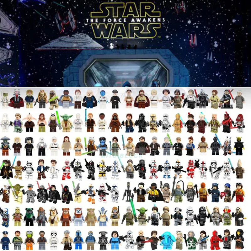 

Legoing Star Wars Figures Sith Trooper Grievous Han Solo Maz Anakin Darth Vader Yoda Starwars Building Blocks Toy for children