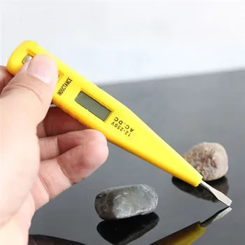 

12-250V Voltage Tester Pen LCD Digital AC/DC Voltage Detector Continuity Tester Pen Inductance Detector Sensor