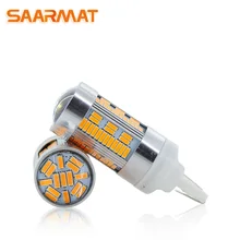 2x светодиодный CanBus без ошибок 1156 7506 7528 BA15S P21W светодиодный BAU15S PY21W T20 7440 WY21W для автомобилей сигнала поворота светильник без вспышки желтый@ 12 В