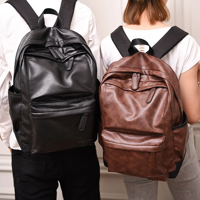 

070318 newhotstacy men PU leather backpack casual travel bag