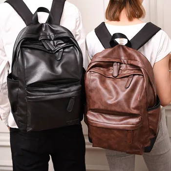 

070318 newhotstacy men PU leather backpack casual travel bag