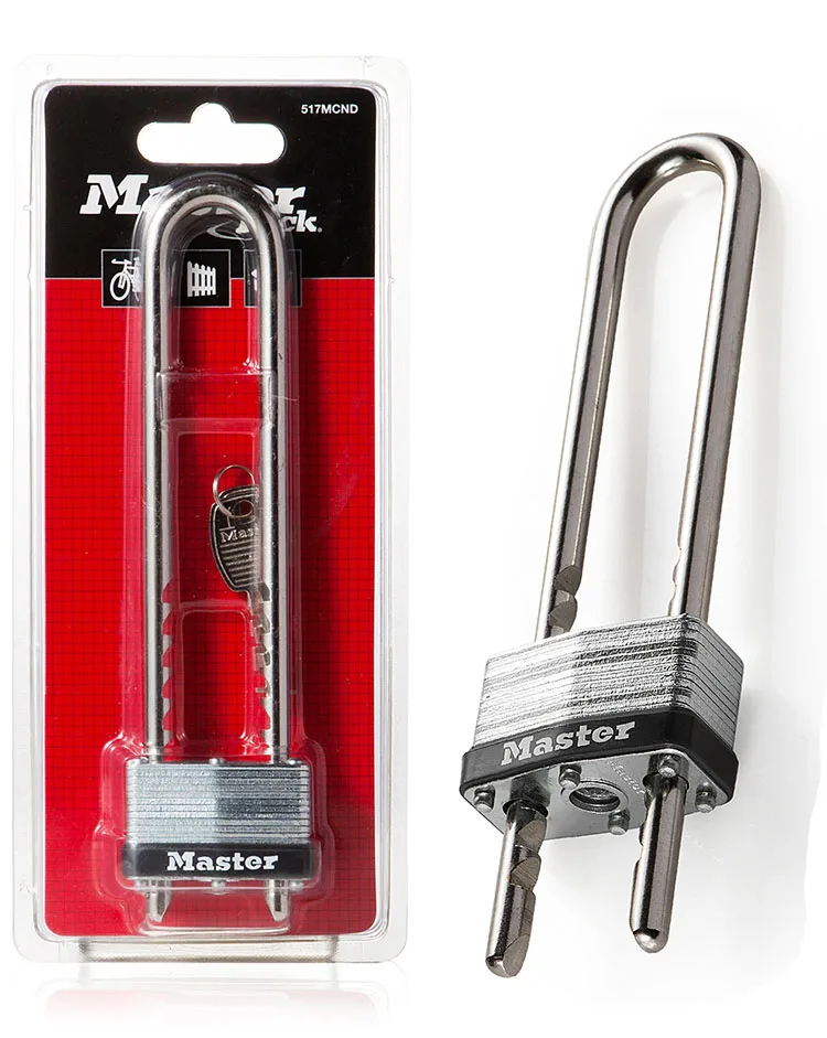 Master Lock U Shape Lock Adjustable layer padlock Shackle Bike Lock Laminated Steel Warded Anti-theft Lock home Warehouse Garage (5)