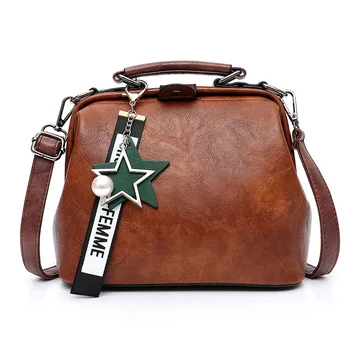 

Vintage PU Leather Ladies HandBags Women Messenger Bags TotesTassel Designer Crossbody Shoulder Bag Doctor Hand Bags Hot Sale
