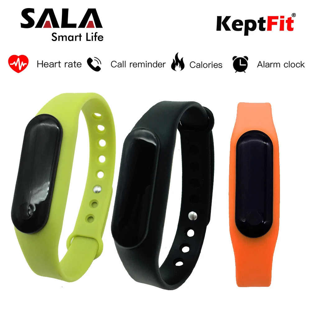 Смарт браслет Keptfit для фитнеса часы OLED монитор сердечного ритма IP57