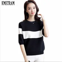 KMETRAM/ Новая Летняя трикотажная футболка футболки с короткими рукавами, однотонные футболки с круглым вырезом Модная Тонкая Повседневная трикотажная футболка HH792
