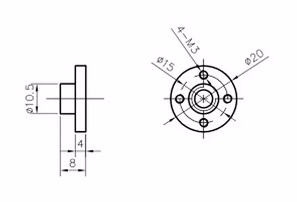 JKM NEMA17 Two Phase 42mm Linear Hybrid Stepper Motor 1.8Degree 1.0A 40mm Length For CNC Router