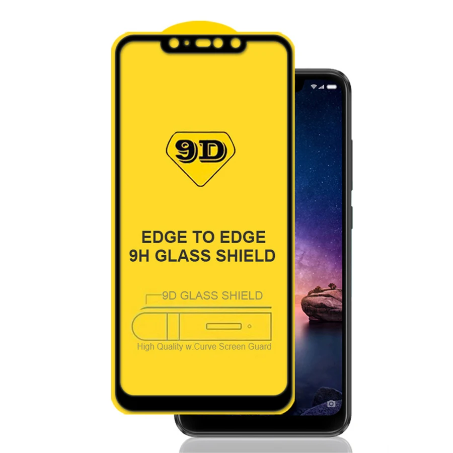 

9D Tempered Glass for Xiaomi Redmi Note 6 pro Screen Protector 9D Full Glue Protective Glass for Redmi Note 6 pro 6pro 6a 6 Film