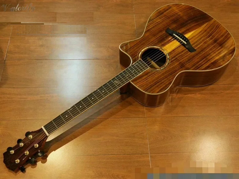 performance solid Acacia wood acoustic guitarin Guitar from Sports