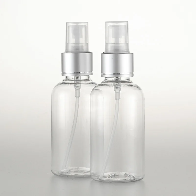 3pcs 75ml transparent round shoulder bottle Spray bottle Electrochemical nozzle (bright silver) Sub-bottle wholesale BQ135 3pcs 75ml transparent round shoulder bottle Spray bottle Electrochemical nozzle (bright silver) Sub-bottle wholesale BQ135