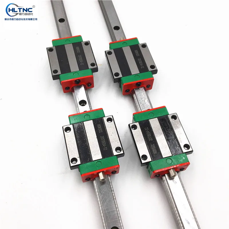 

8PCS 20mm/15mm Type HGR15/HGR20 Linear Guide Rail + 12pcs carriage Block HGW20CC HGW 15CC blocks for cnc router