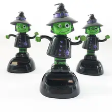 1 шт. автозапчасти солнечный автомобиль украшение Автоматическая качающаяся головка маска призрака ведьмы аксессуары для декорирования машины