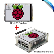 

3.5" LCD TFT Touch Screen Display with Stylus for Raspberry Pi 3 + Acrylic transparent Case Free Shipping