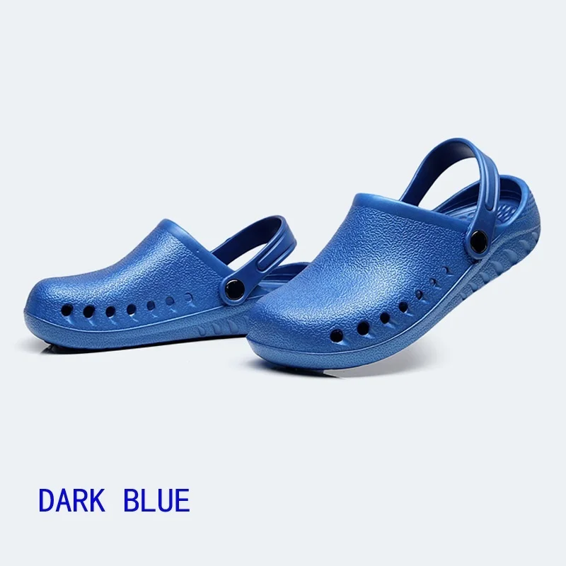 Unisex Scrub Shoes Surgery Shoes with A Back Strap Garden Clogs Lightweight EVA Nurse Shoes Breathable Slip on Shoes