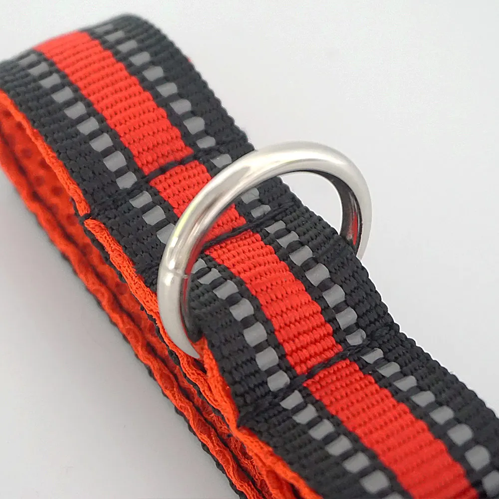 Adjustable Reflective Dog Collars Nylon Mesh Padded Reflective Collar For Dog Training Outdoor MLXL Big Size for Large Dogs (40)