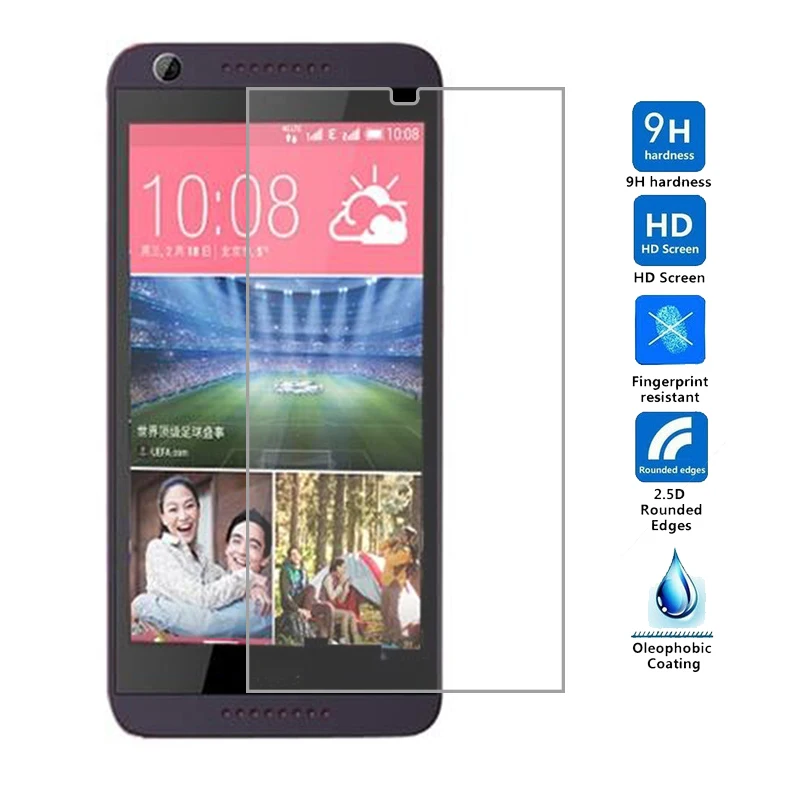 new Screen Tempered Glass For HTC Desire 626 protector for 0.26MM 9H Protective Film | Мобильные телефоны и аксессуары