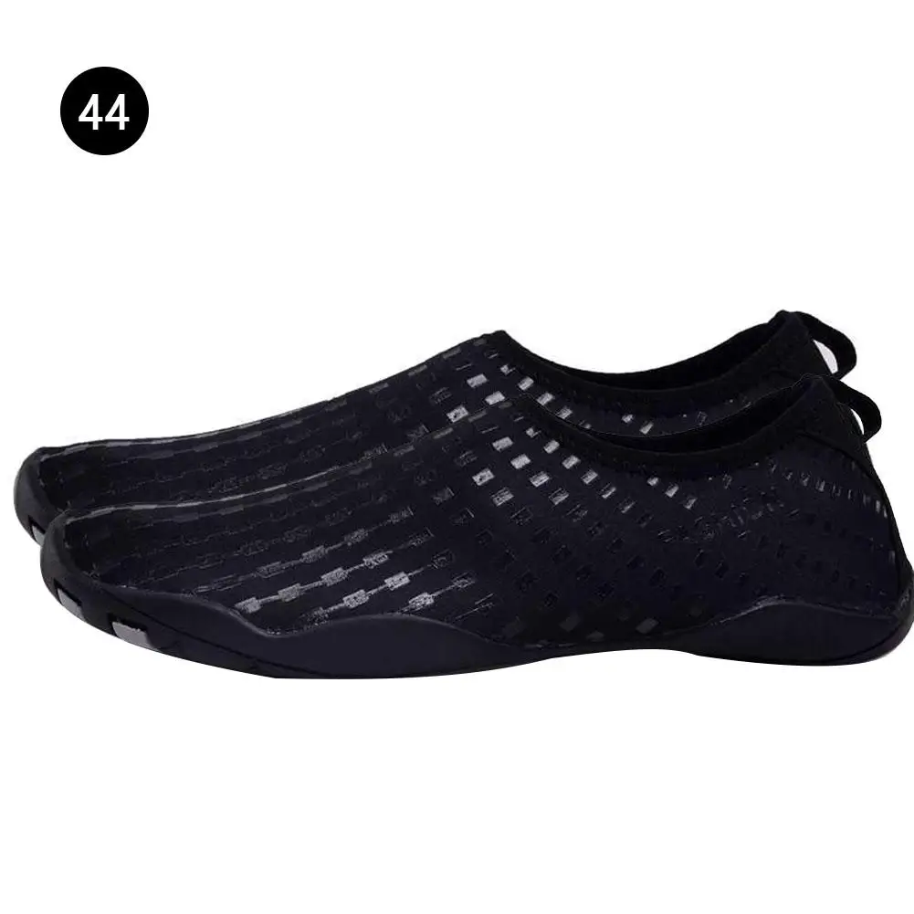 Обувь для воды без Босиков легкая быстросохнущая нескользящая обувь для плавания с открытым носком для пляжа, катания на лодках - Цвет: 44