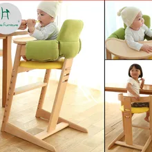 Луи Мода обеденные стулья Многофункциональный младенческой стол дети твердой древесины простой современный