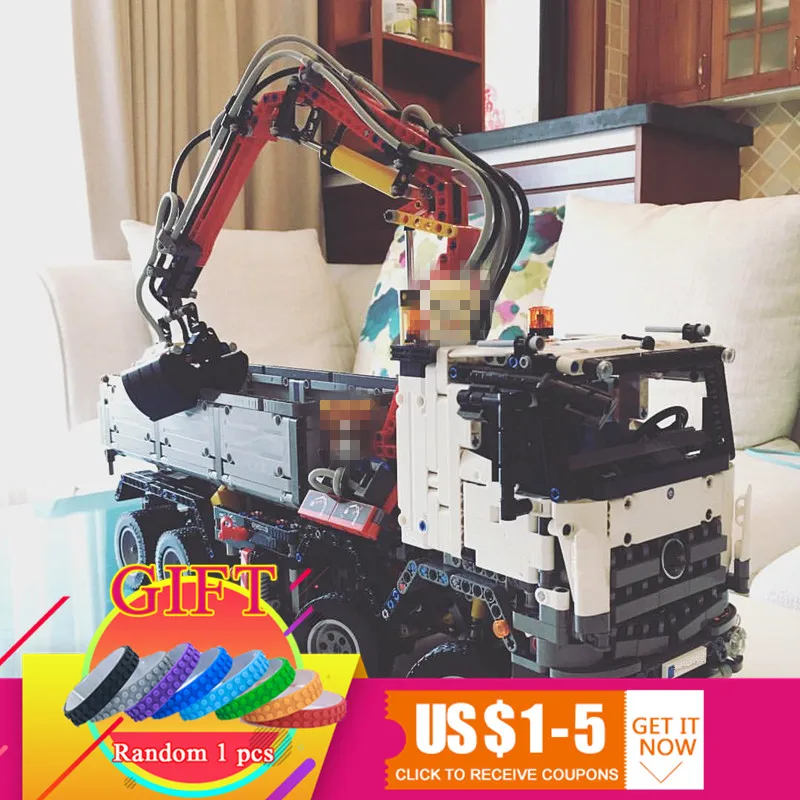 

20005 2793pcs Technical series 42043 Arocs set Model Building Compatible with Boys Educational 05007 Gift Toys lepin