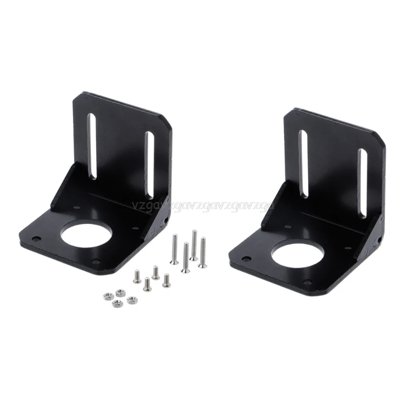 

2018 High quality Mounting Bracket Holder For Nema 17 Stepper Motor 3D Printer Black 42mm Alloy Steel J16 19 Dropship